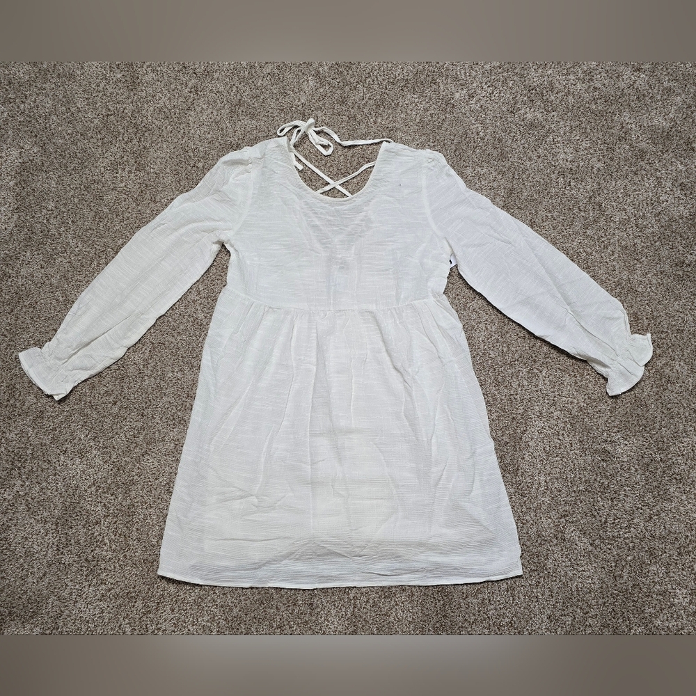 Painted Threads White Long Sleeve Dress